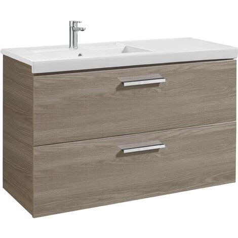 Unik Mueble Con Dos Cajones Lavabo Prisma Roca Color Gris