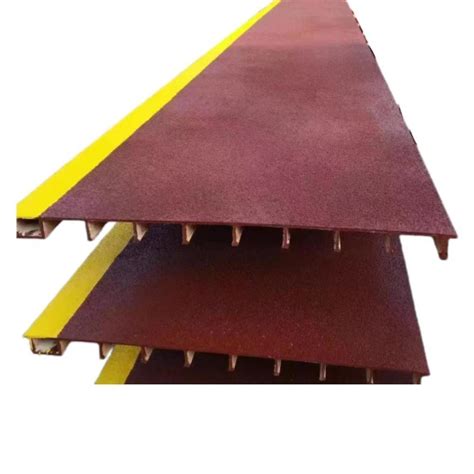 FRP Decking Strips Cover GRP Pultrusion Profiles Heavy Duty Fiberglass