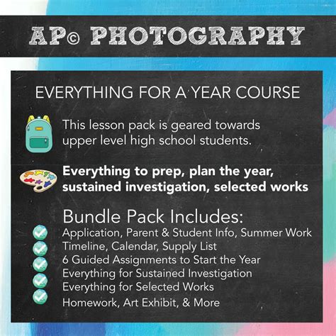 AP Photography, AP© Art & Design Focused Year Course: Projects ...