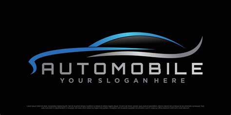 Car logo design with sports car icon and modern concept Premium Vector ...