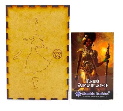 Kit De Baraja De Tarot Africano Y Caja De Madera Para Tarot Mercadolibre