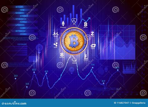 Bitcoin Su Valuta Digitale Di Cryptocurrency Di Ciao Tecnologia Con Il