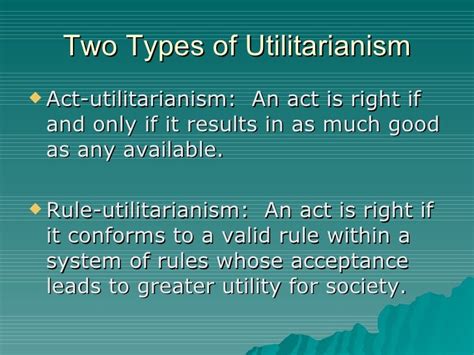 Chapter 6 Utilitarianism