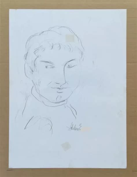 EGIDIO ADDESSE Disegno Matita Su Carta Cm 33X40 EUR 120 00 PicClick IT