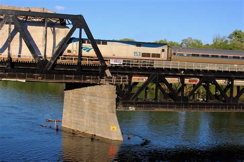 Merrimack River Bridge Amtrak Downeaster Train 687 Flickr