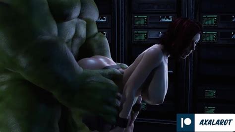 Hulk Hard Fucked Black Widow Huge Dick Until Cum Hentai