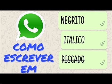 Como Digitar Em Negrito Italico E Riscado Youtube