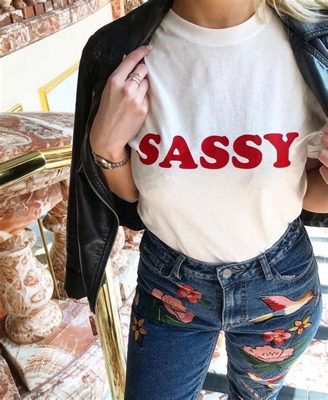 Sassy Red Text Slogan T Shirt Womens Sass Tee Uk