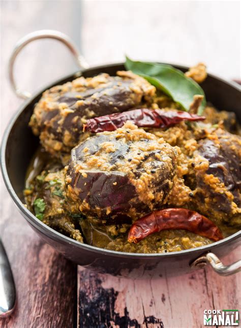 Baghare Baingan Eggplant Curry With Coconut And Peanuts Cook With Manali