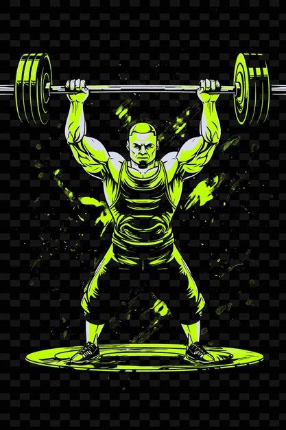 Premium Psd A Poster Of A Man Lifting A Barbell With The Words Body