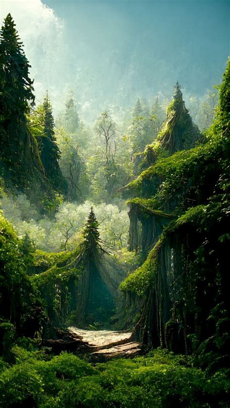 A Dreamy Forest Forest Scenery Fantasy Forest Fantasy Landscape