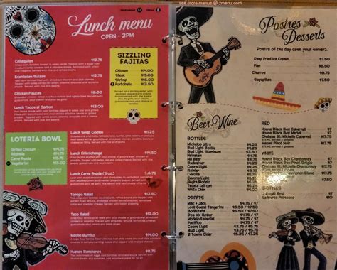 Menu At La Patrona Restaurant Tumwater Capitol Blvd SE