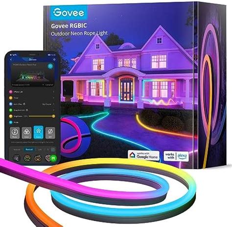 Govee Outdoor Neon Rope Lights 328ft Rgbic Ip67