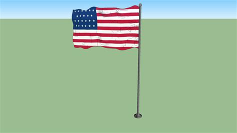 Flag Of The United States 1820 1822 3d Warehouse