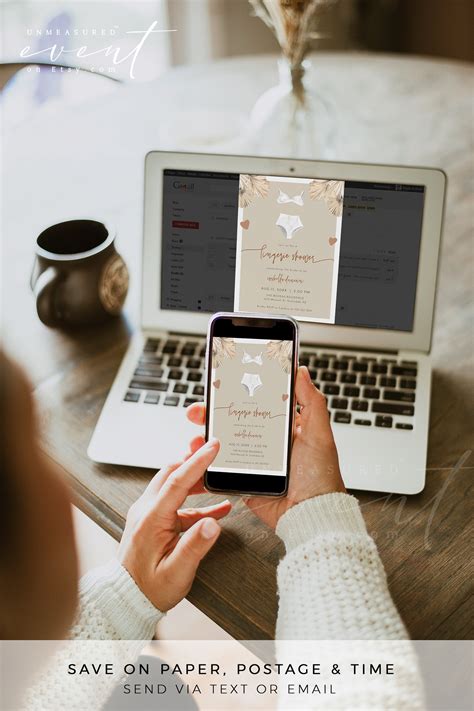 JADE Lingerie Shower Invitation Template Tropical Lingerie Etsy