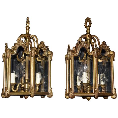 Pair Of Cast Bronze Ceremonial Lanterns For Sale At 1stdibs