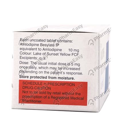 Amlopin 10 MG Tablet 10 Uses Side Effects Dosage Composition