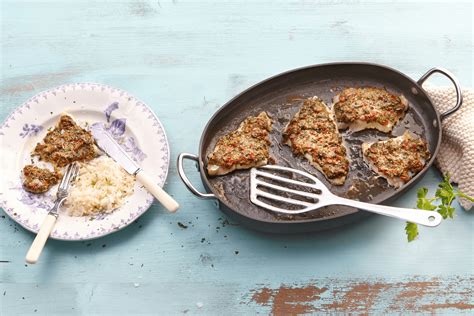 Seelachs mit Tomaten Kräuter Kruste Rezept REWE de