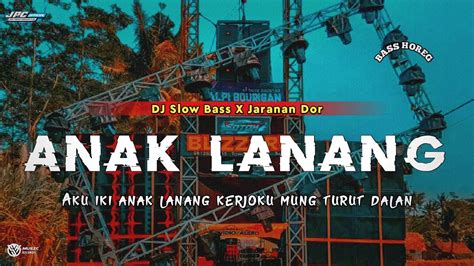 Dj Anak Lanang Slow Bass X Jaranan Dor Viral Tiktok Kipli Id