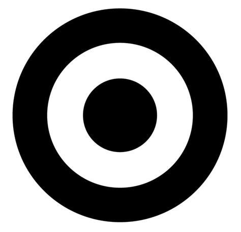 Target Clipart Black And White