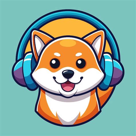 A Cartoon Fox Wearing Headphones With A Happy Expression Premium AI