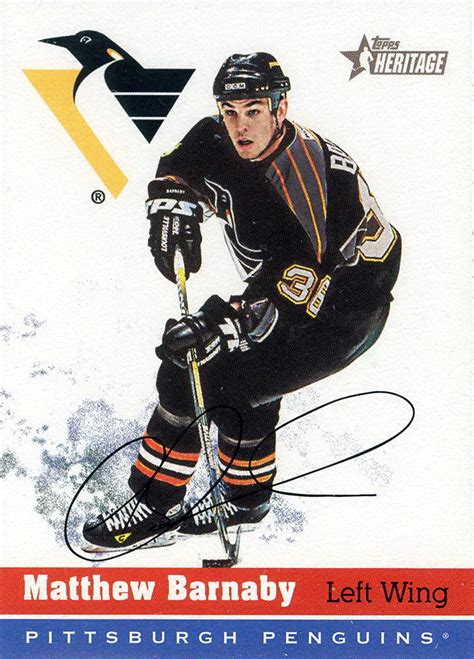 Matthew Barnaby - Player's cards since 1999 - 2001 | penguins-hockey ...