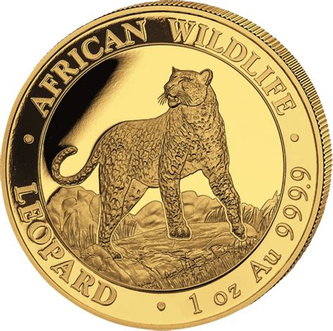 Unze Gold African Wildlife Somalia Leopard Auflage