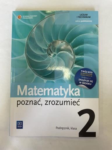 Matematyka Pozna Zrozumie Podr Cznik Podr Cznik Allegro