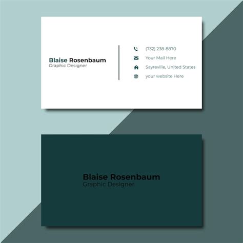 Premium Vector Simple And Clean Business Card