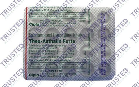 Buy Theo Asthalin Forte Online Salbutamol Sulphate Theophylline Uses