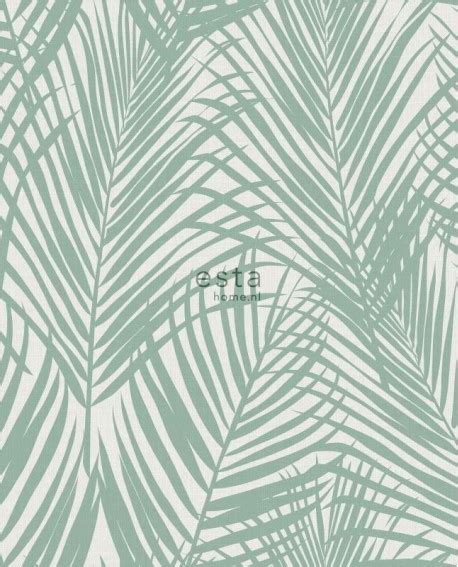 Papier Peint Esta Home Jungle Fever Feuilles De Palmier Vert