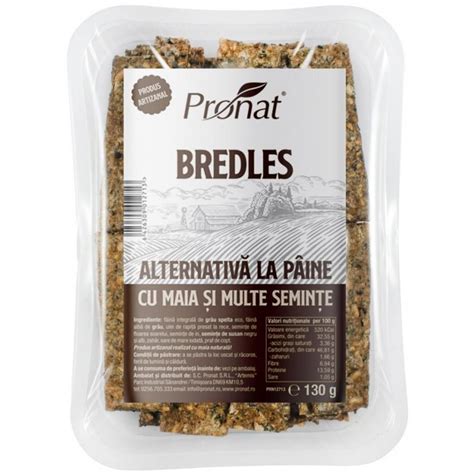 Bredles Alternativa La Paine Cu Maia Si Multe Seminte 130 Grame Pronat