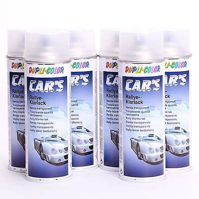 Klarlack matt Spray 6 x 400ml DUPLI COLOR Cars Lackspray Sprühlack