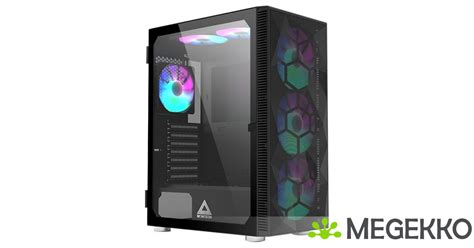 Megekko Nl Montech X3 Mesh Midi Tower RGB Tempered Glass Zwart Behuizin