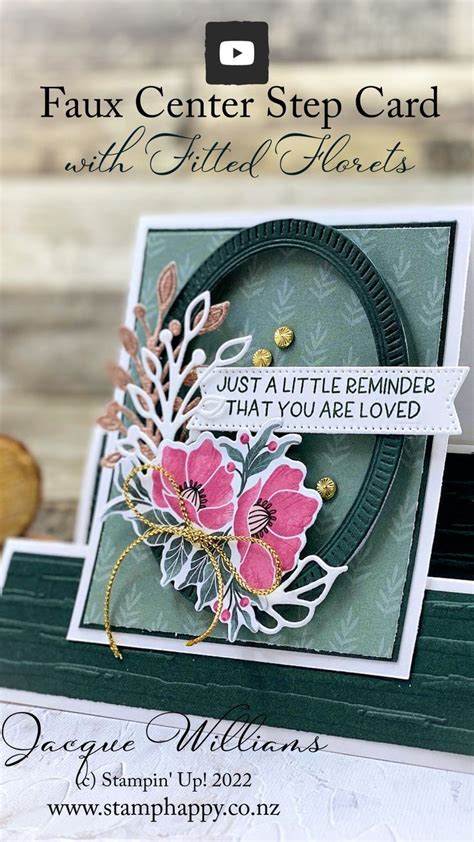 So Easy Faux Center Step Card With New Framed Florets Bundle Center