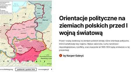 Orientacje polityczne na ziemiach polskich przed I wojną światową