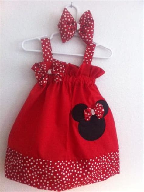 Minnie Mouse Dress with matching bow