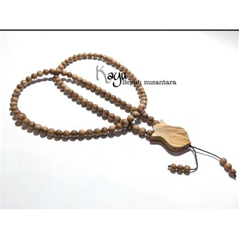 Jual Tasbih Akar Kayu Kaboa Sancang Ngurak Kepala Terompah Shopee