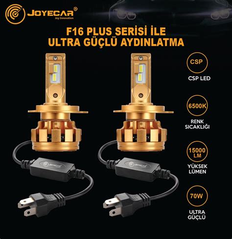 F16 Plus 9006 Şimşek Etkili CSP Led Far Ampulü Joyecar