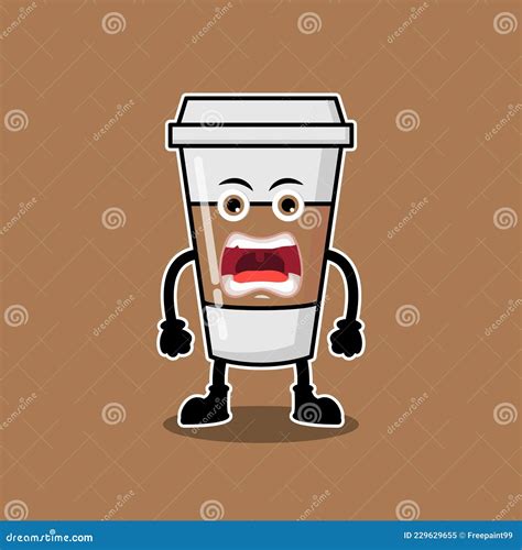 Angry Coffee Maker Cartoon Stock Illustration CartoonDealer 65427034