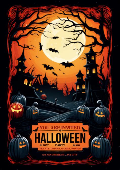 Halloween Party Poster Template Postermywall