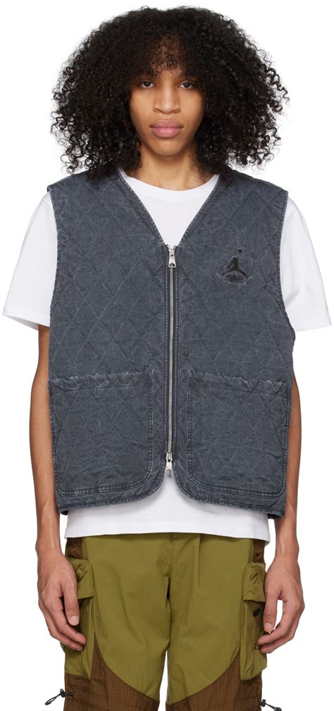 Nike Jordan Gray Flight Heritage Vest Ssense Uk