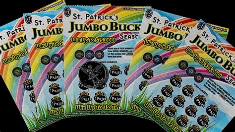 🍀🍀happy St Patrick S Day Jumbo Bucks🍀🍀tn Lottery Scratch Off Tickets🍀good Luck And Good Vibes 🍀