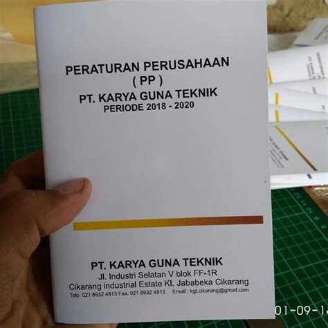 Buku Saku Peraturan Perusahaan Buku Pelajaran Les Buku Pelajaran