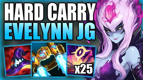 HOW TO PLAY EVELYNN JUNGLE HARD CARRY SOLO Q GAMES Best Build