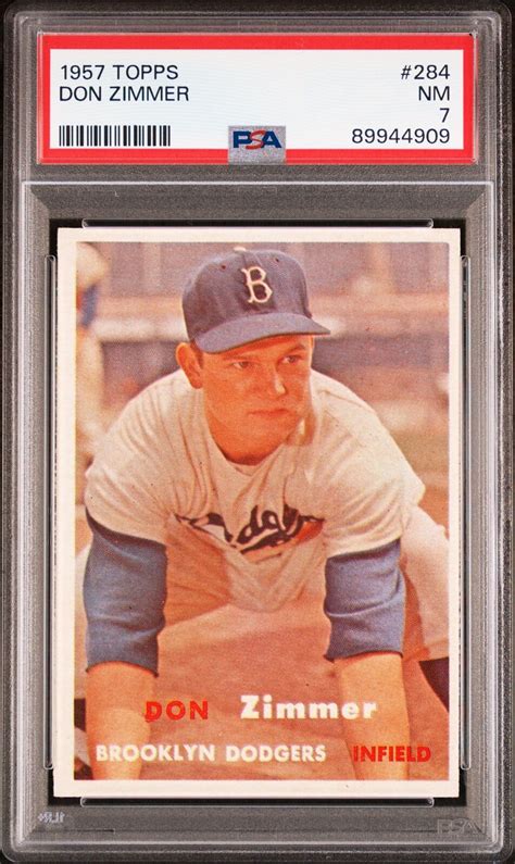 1957 TOPPS 284 DON ZIMMER PSA 7 EBay