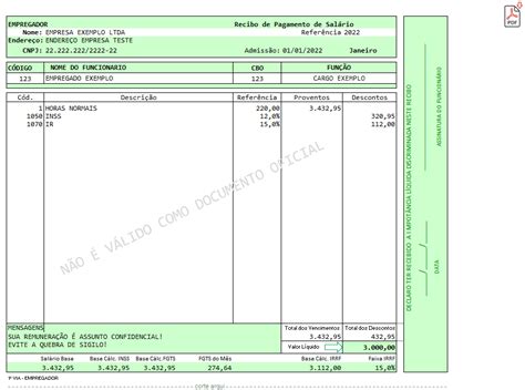 Modelo De Holerite Online Contracheque No Excel Gr Tis