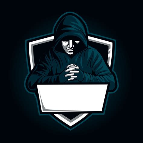 hacker mascot for sports and esports logo 13336788 Vector Art at Vecteezy