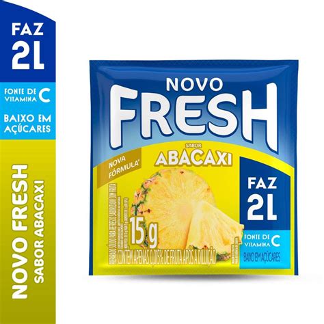 Refresco Em Po Fresh Faz L Abacaxi G Real Distribui O