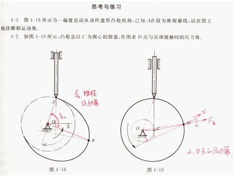 机械设计基础 何竞飞 作业 扫描 4凸轮机构word文档在线阅读与下载免费文档